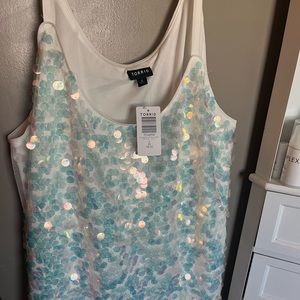 NWT torrid sequin dress 2x 18/20 2 party dress